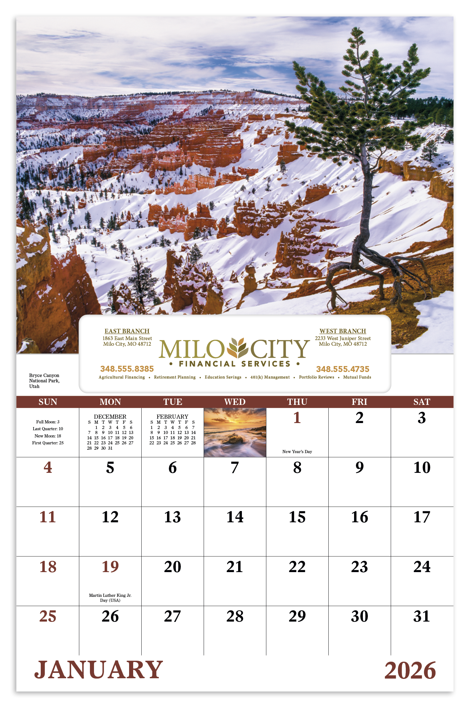 Good Value™ Landscapes of America - Window Calendar 40
