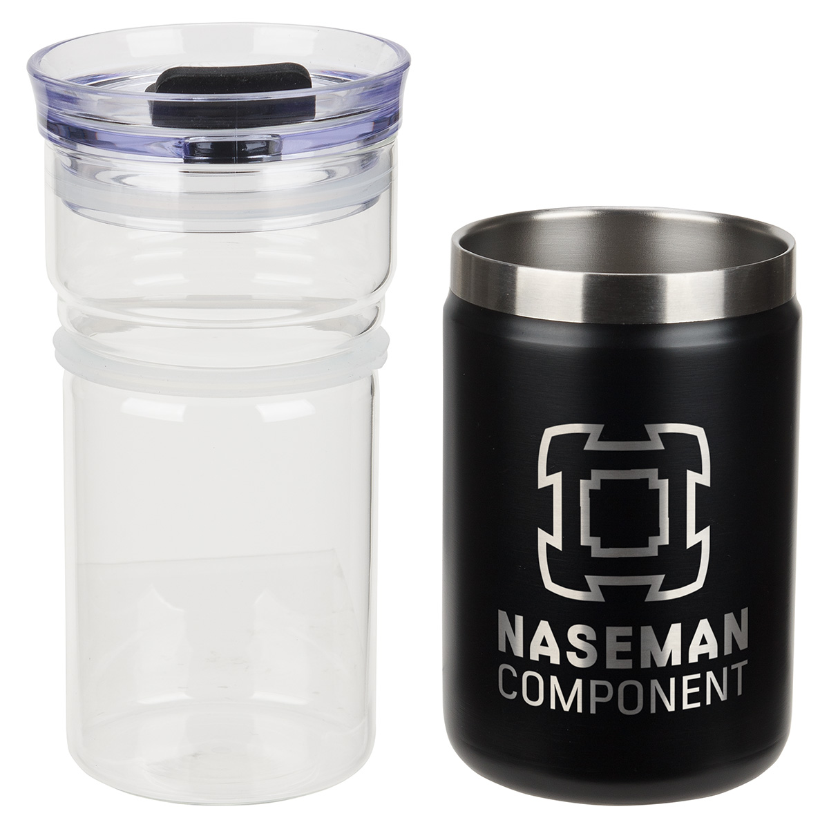 Tamari 12 oz Glass Tumbler & Vacuum Insulated Cooler 11