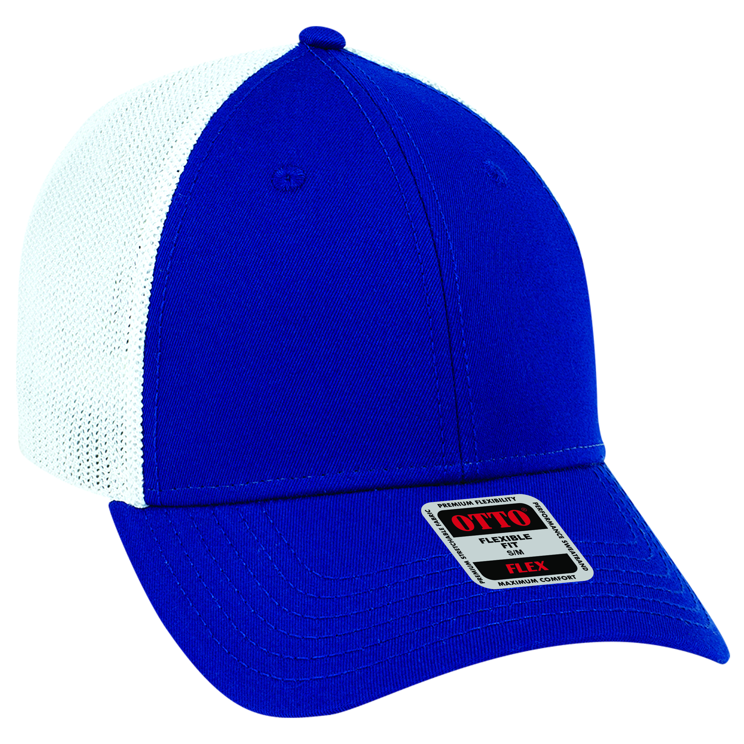 OTTO CAP® OTTO FLEX® Fitted 6 Panel Low Profile Mesh Back Trucker Hat 4