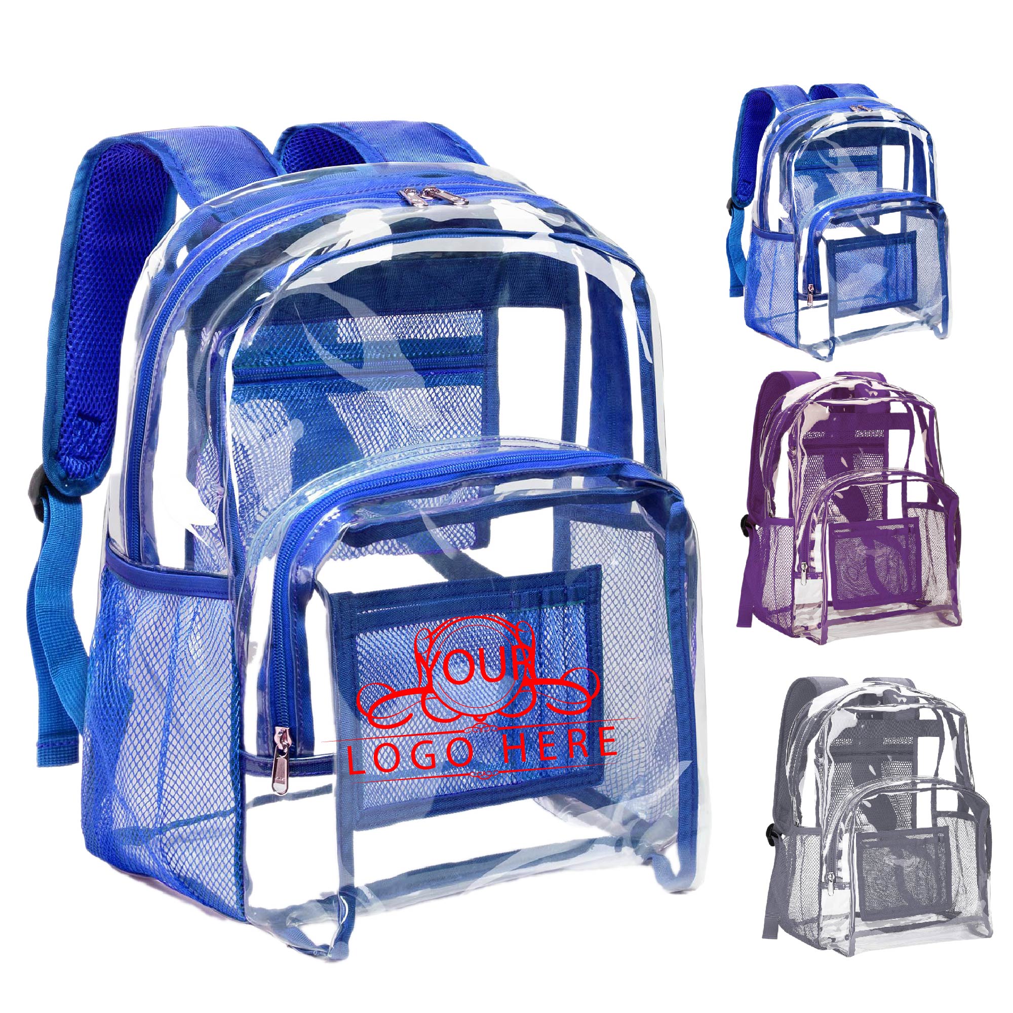 Clear PVC School Backpack 2