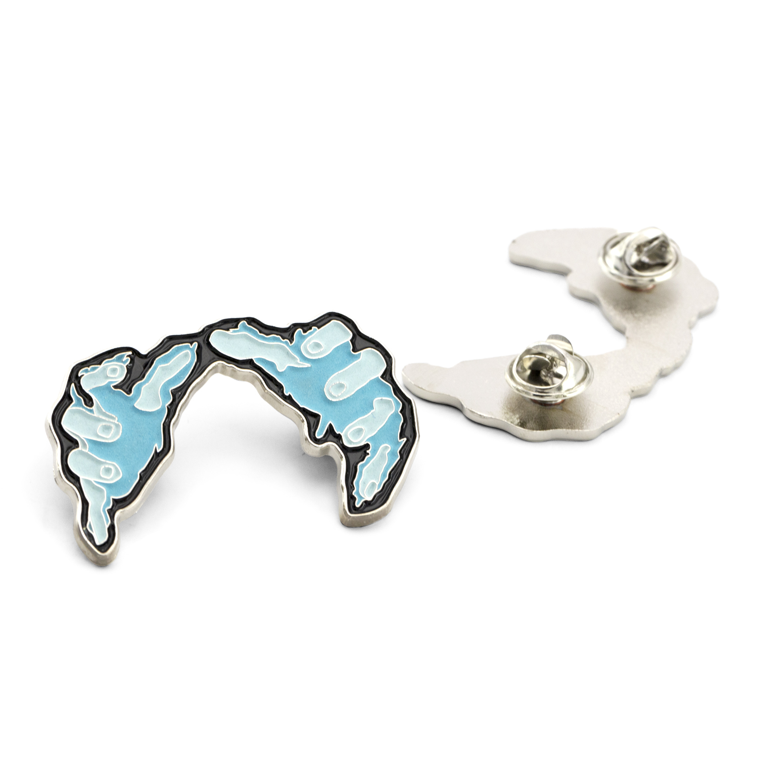 Custom Glow in the Dark Lapel Pin 3