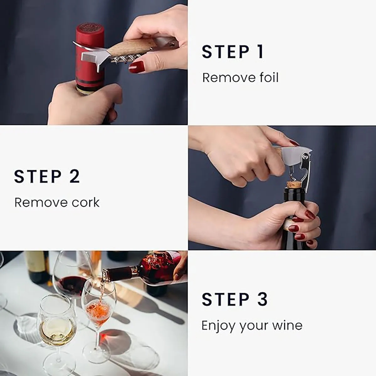 Multifunctional Bottle Wine Opener Fish Shape Folding Knife 5