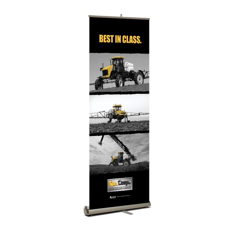 Roll-Star Retractable Banner portable banner stand Kit, Vinyl - 33" x 80" 5