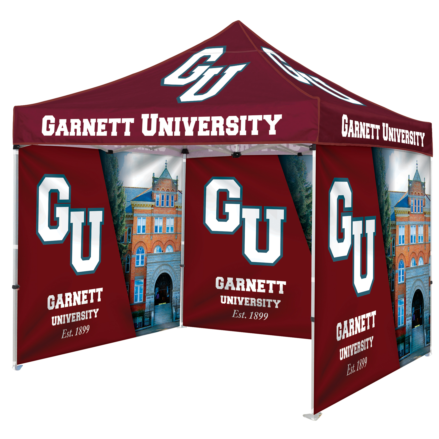 10' Heavy Duty Tent With Three Full Double Sided Walls 13