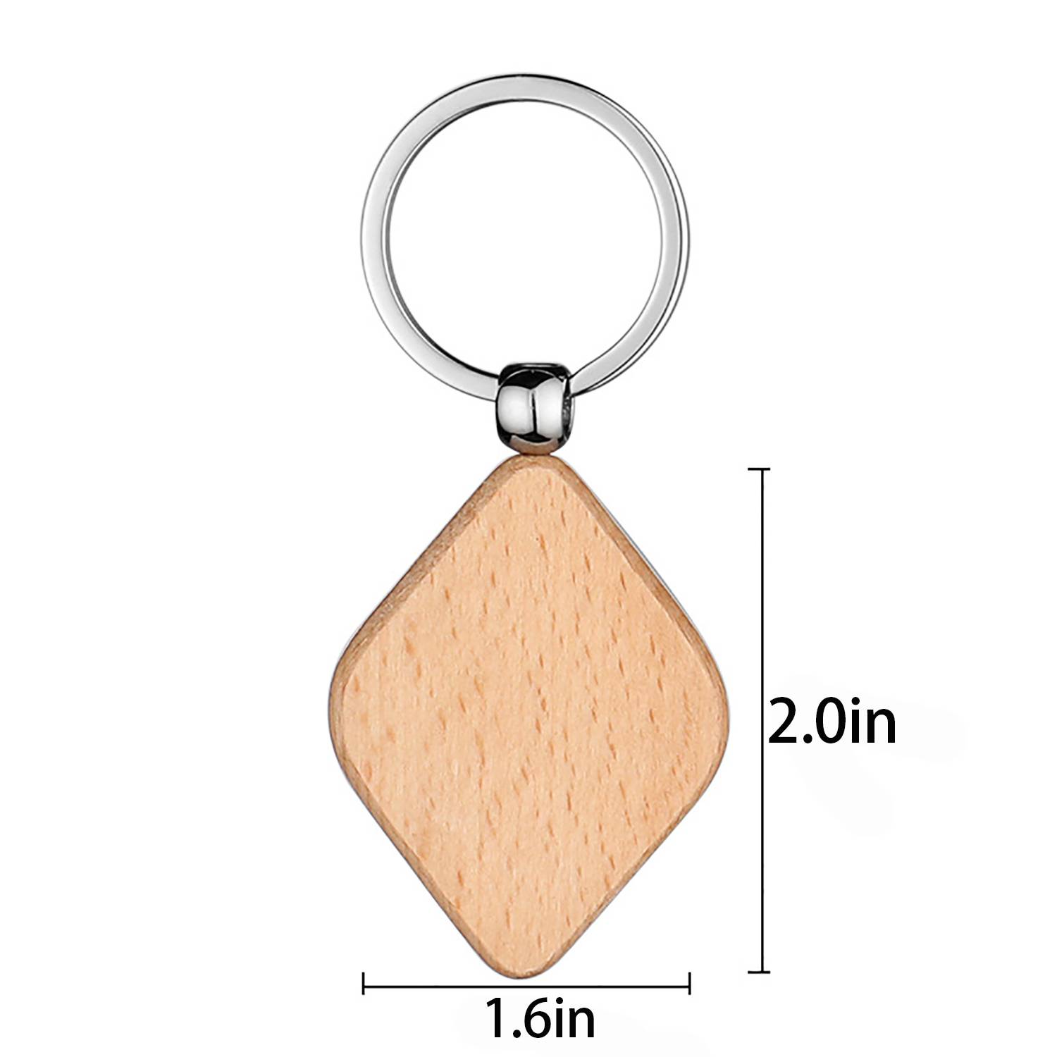 Wooden Keychain Tag 1