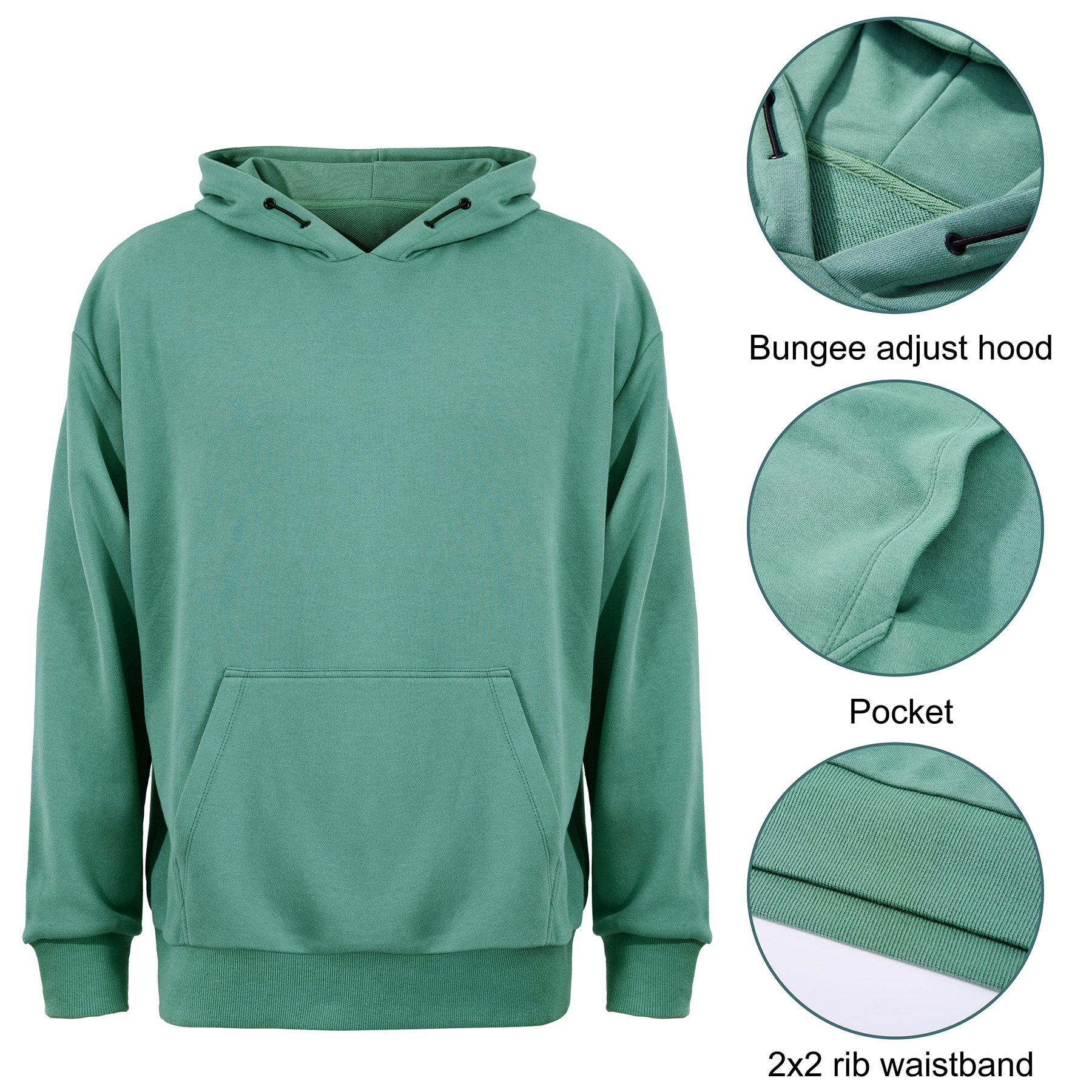 Men's Classic Pullover Hooded Sweatshirts 7