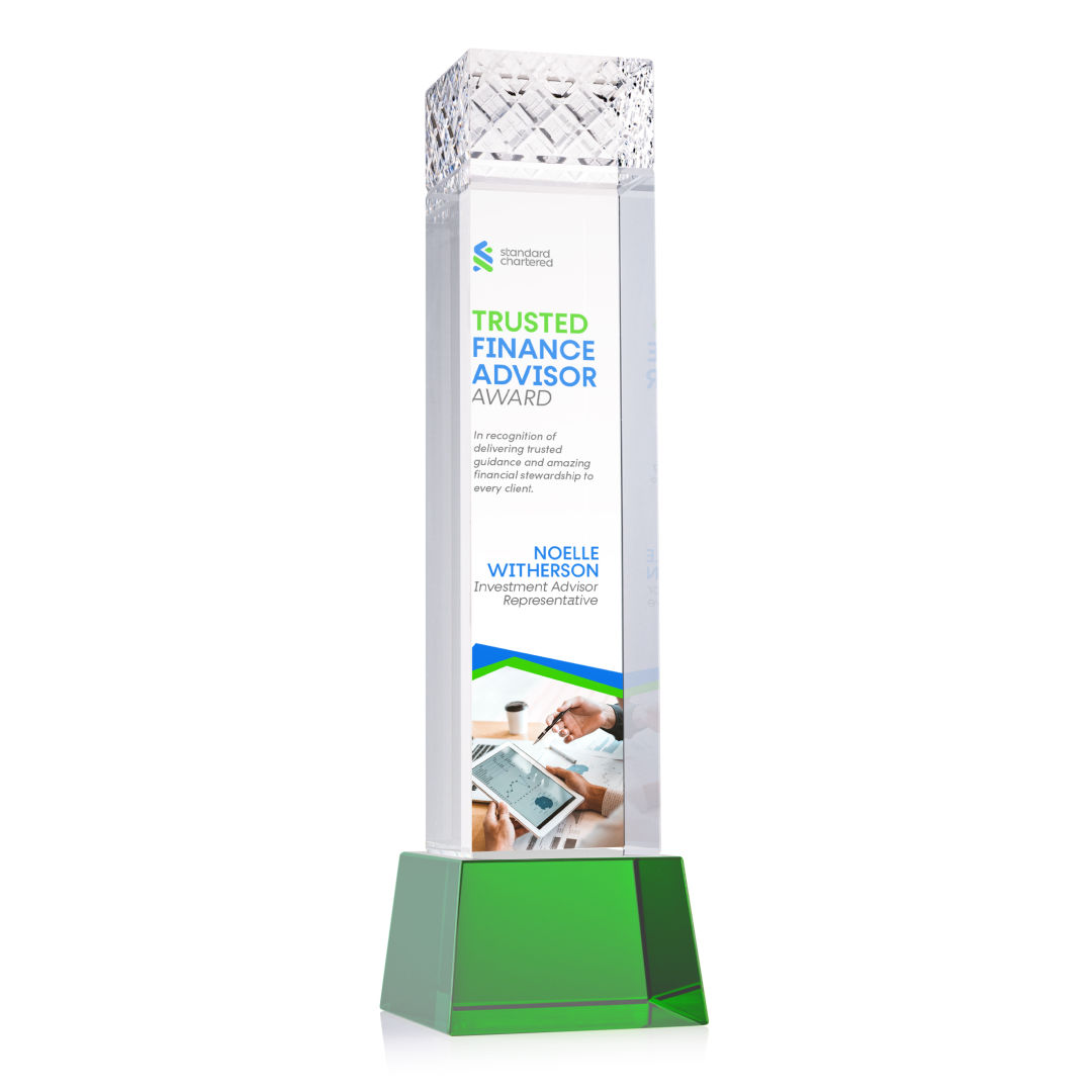 Velson VividPrint™ Award on Base - Green 2