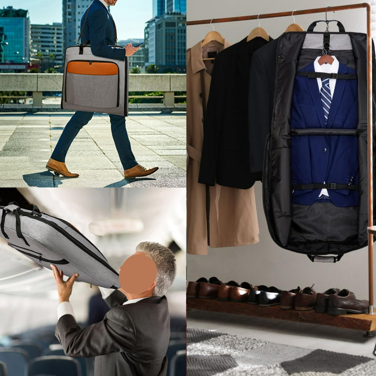 Large Conference Portfolio Bag with Shoulder Strap Pocket 4