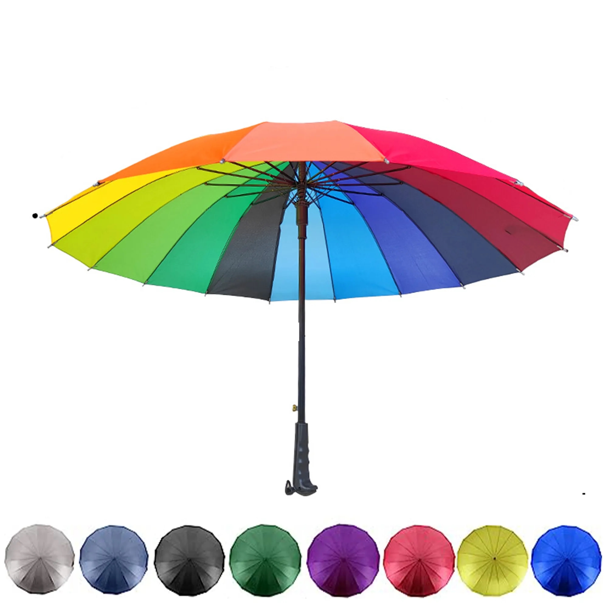 22" Arc Telescopic Folding Umbrella(Full Color)
