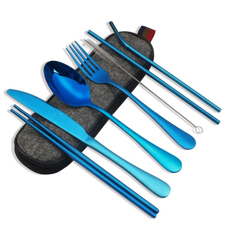 Portable Stainless Steel Camping Flatware Set 3