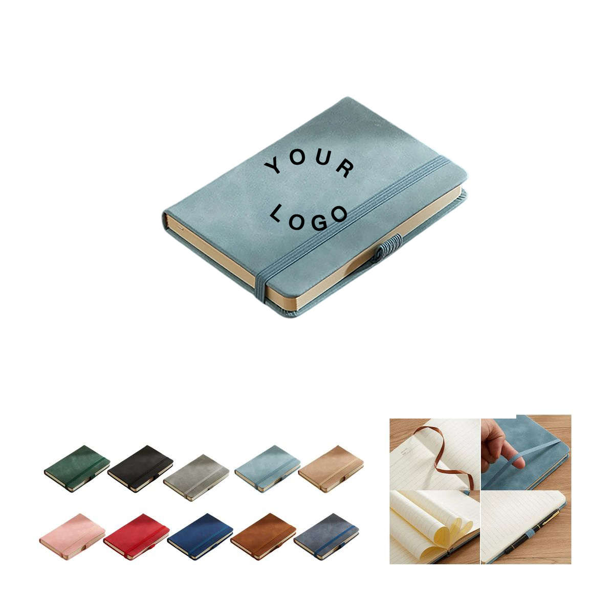 Portable PU Leather Memo Book 2
