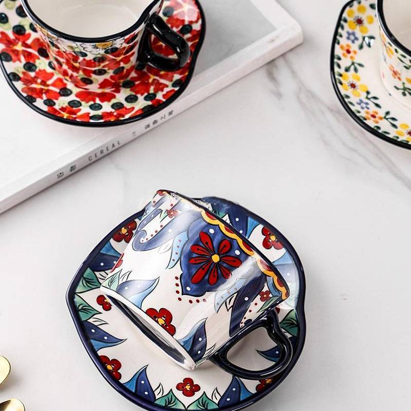 Heart-Shaped Handle Mug Coffee Cup 5