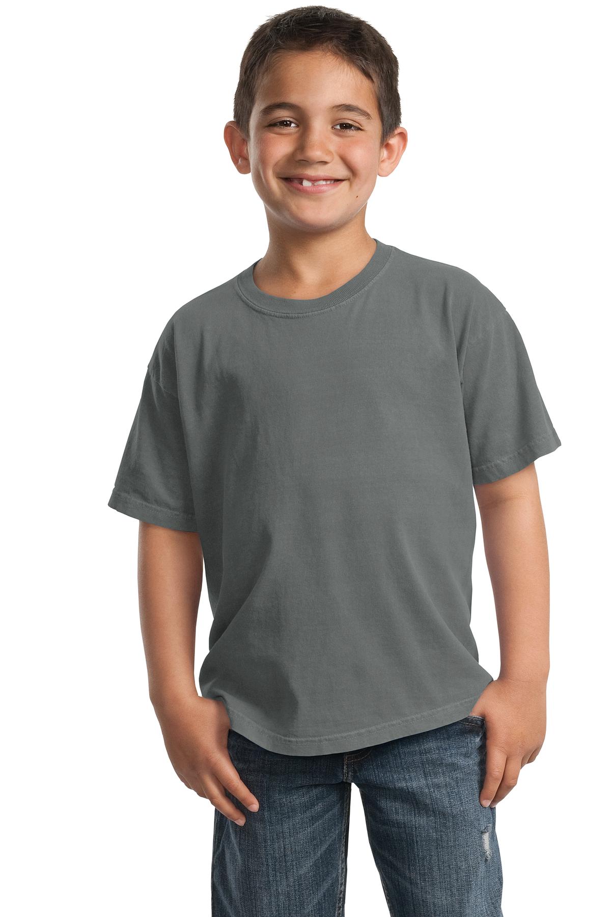 Port & Co Youth Beach Wash Garment-Dyed Tee. PC099Y 134