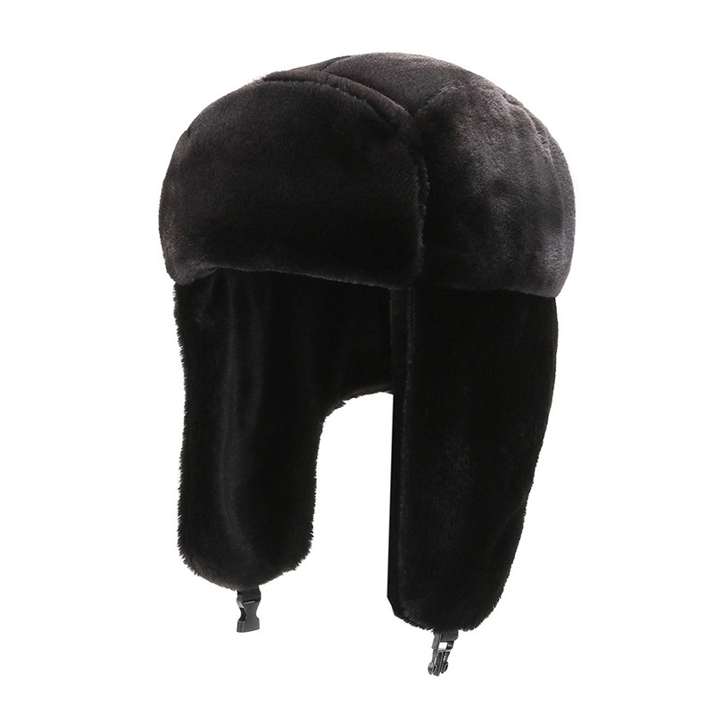 Adults Winter Plush Windproof Full Hood Earflap Hat 6
