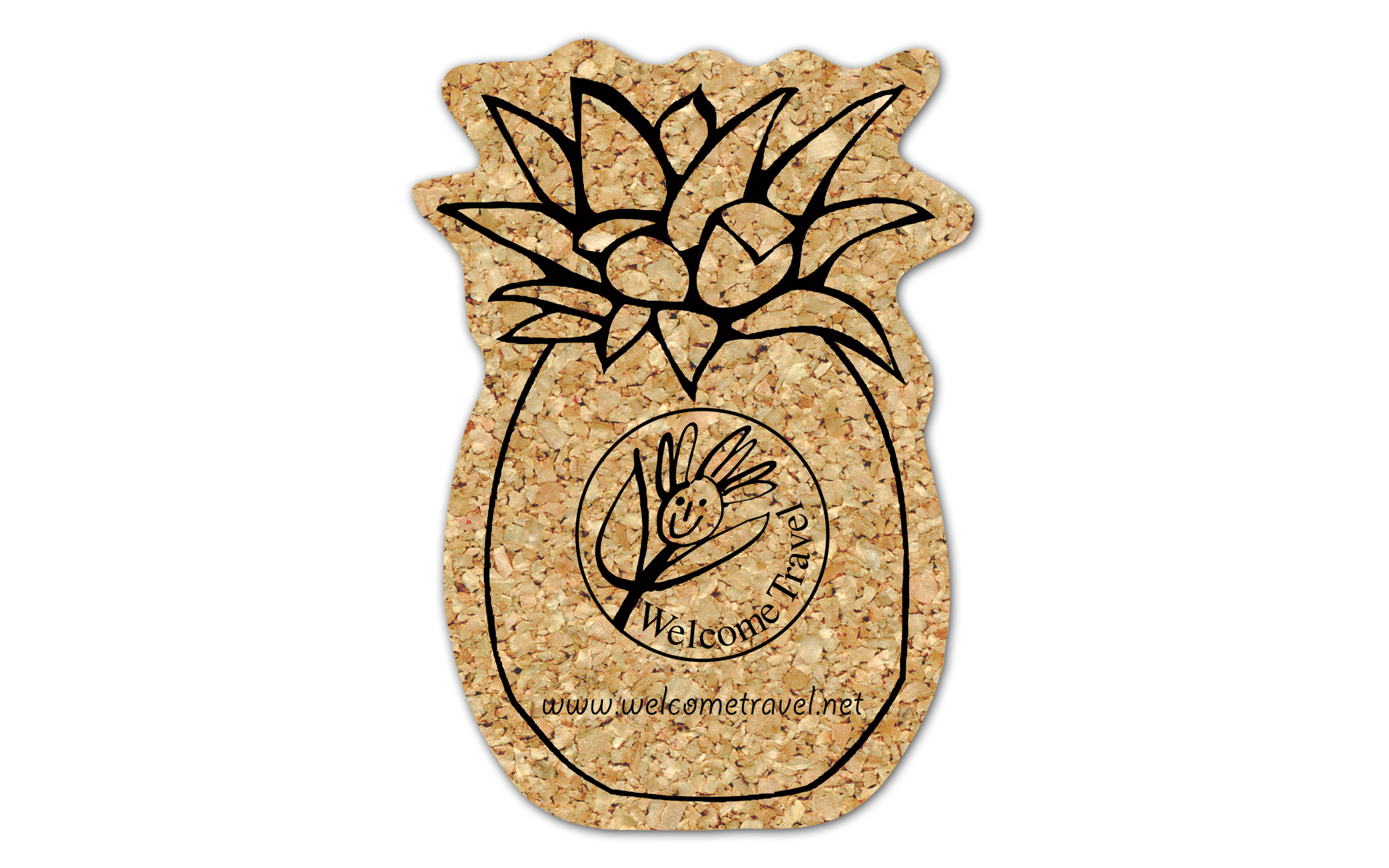 Pineapple Cork Coaster 6
