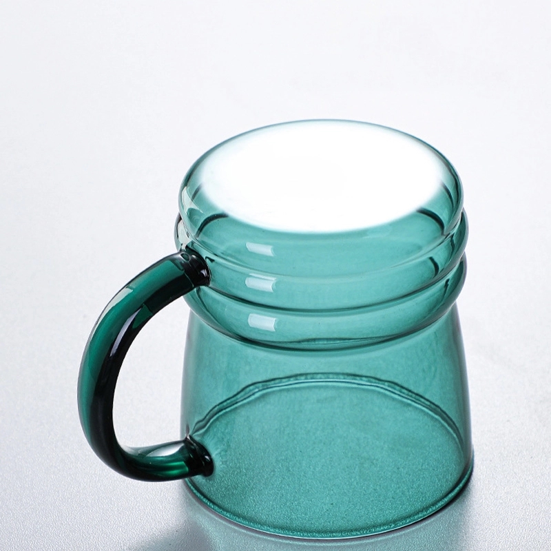 Custom 10 OZ. Glass Tea Cup Coffee Mug with Saucer Set 13