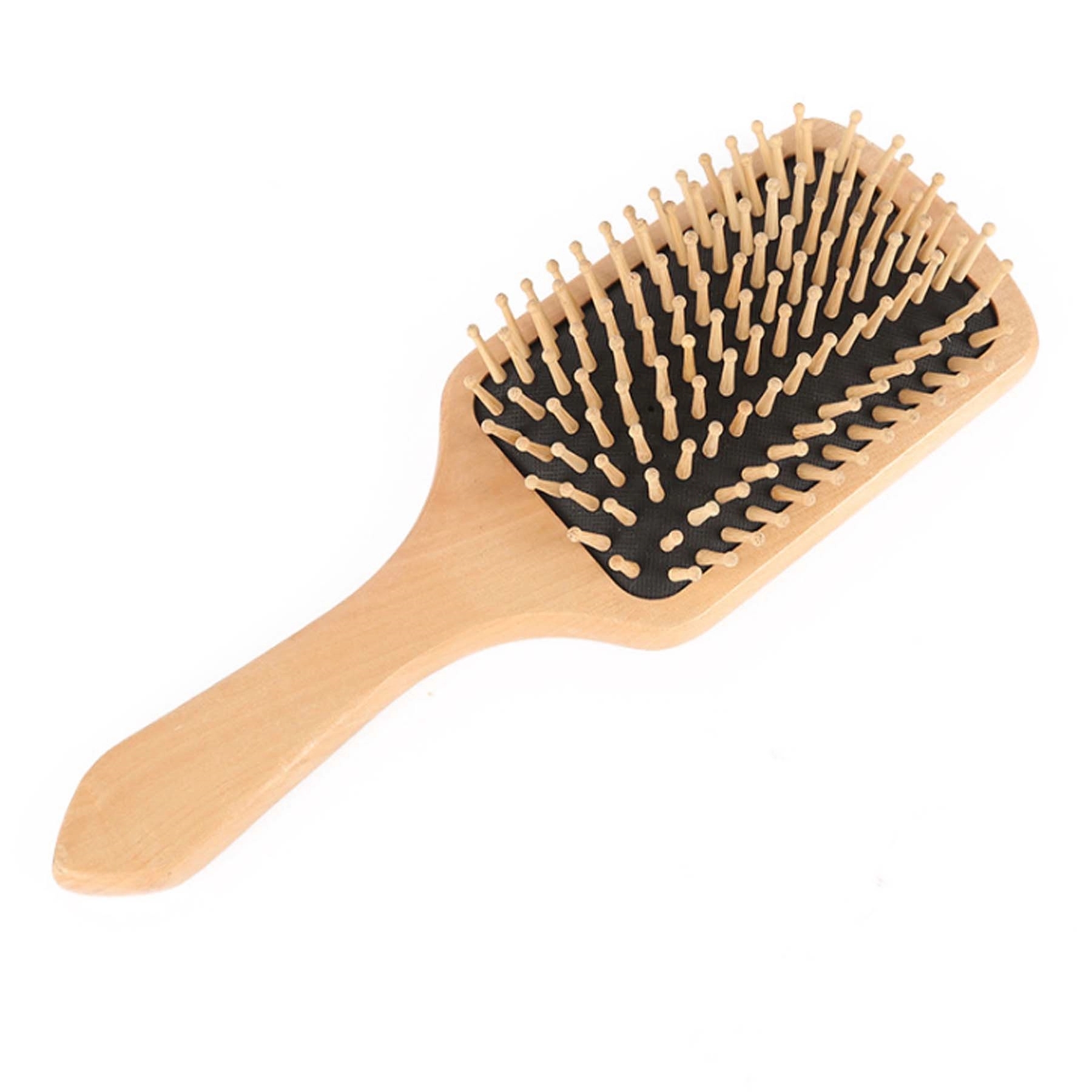 Wooden handle massage comb 2