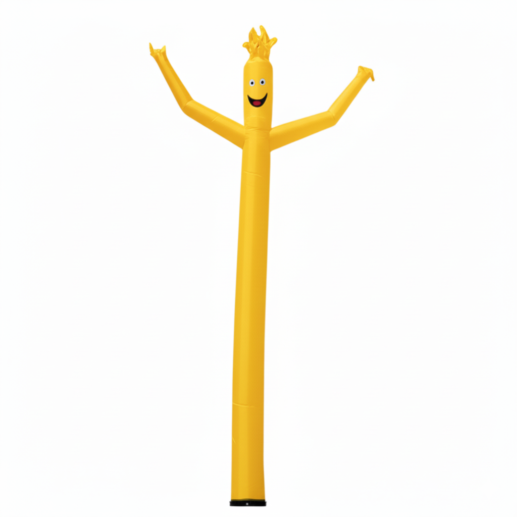 18'H Wacky Man™ Single-Leg Inflatable Man, Yellow (PMS 116) 2