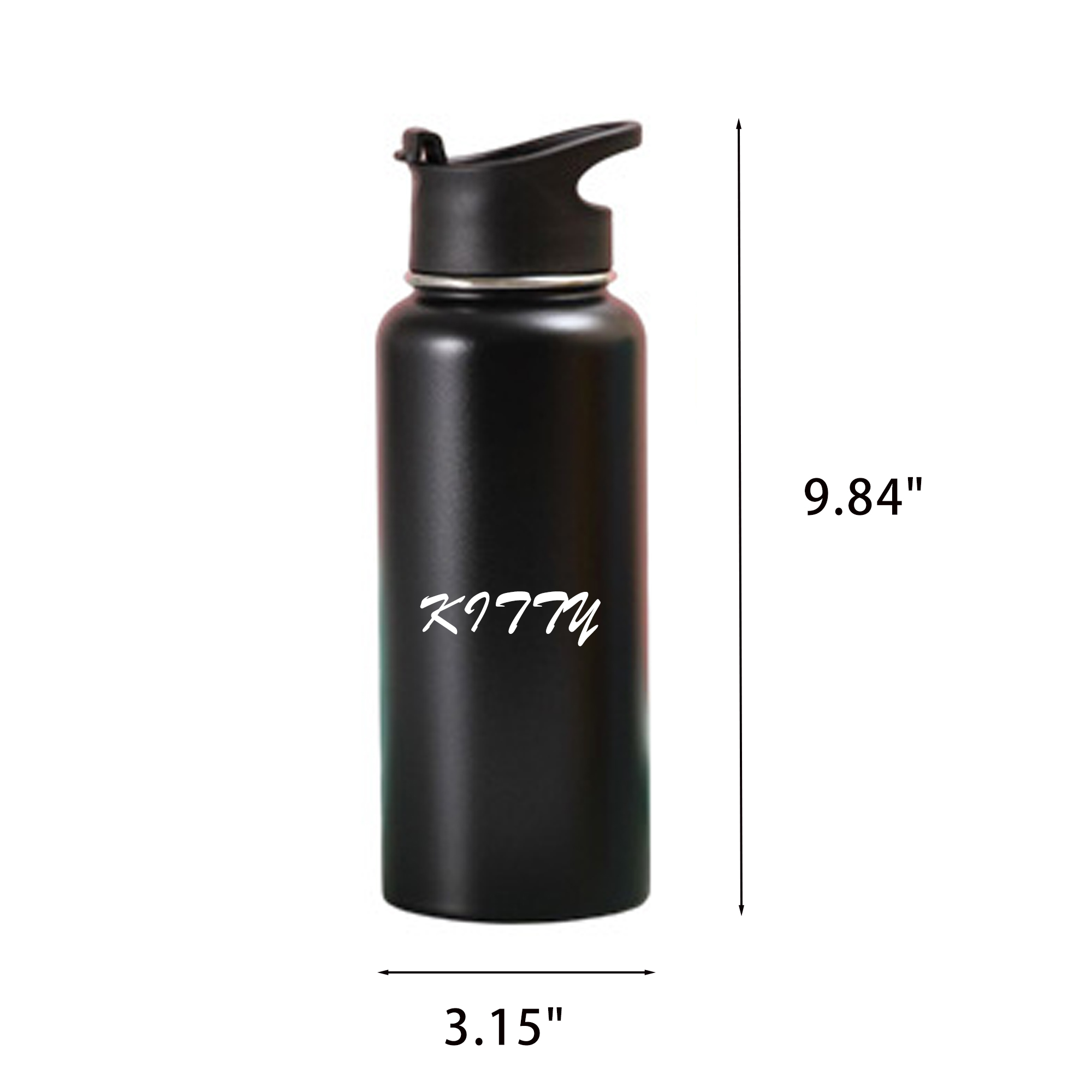 24OZ 304 Stainless Steel Outdoor Hiking Sports Water Bottle, custom water bottle with logo imprint 4