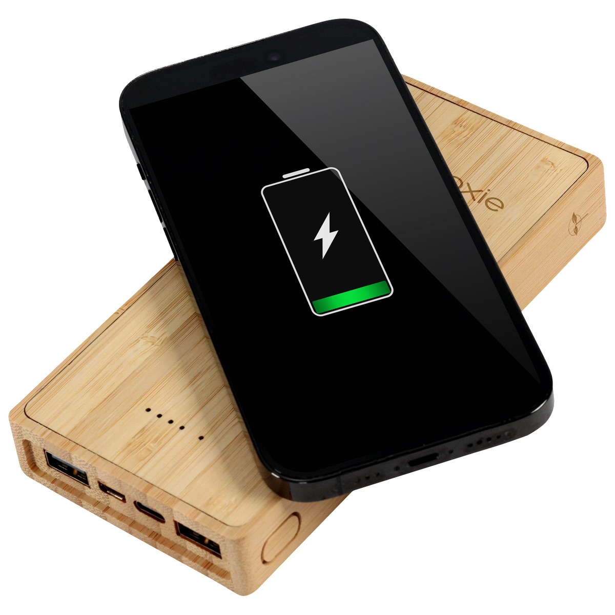 Bamboo 10,000mAh Solar/Wireless Powerbank 17