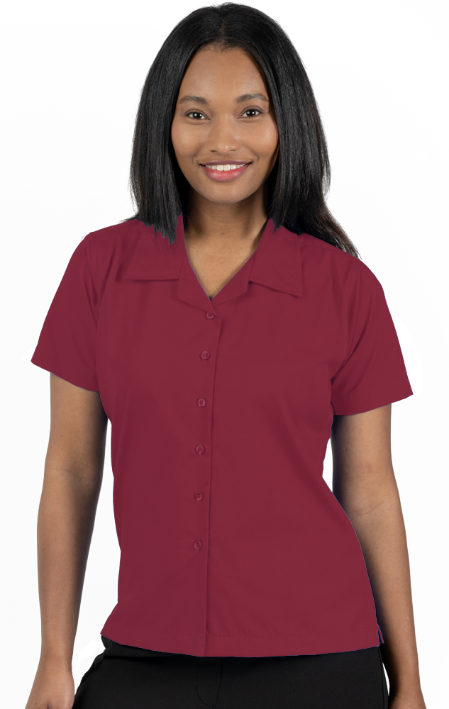 Ladies' Solid Poplin Camp Shirt 13