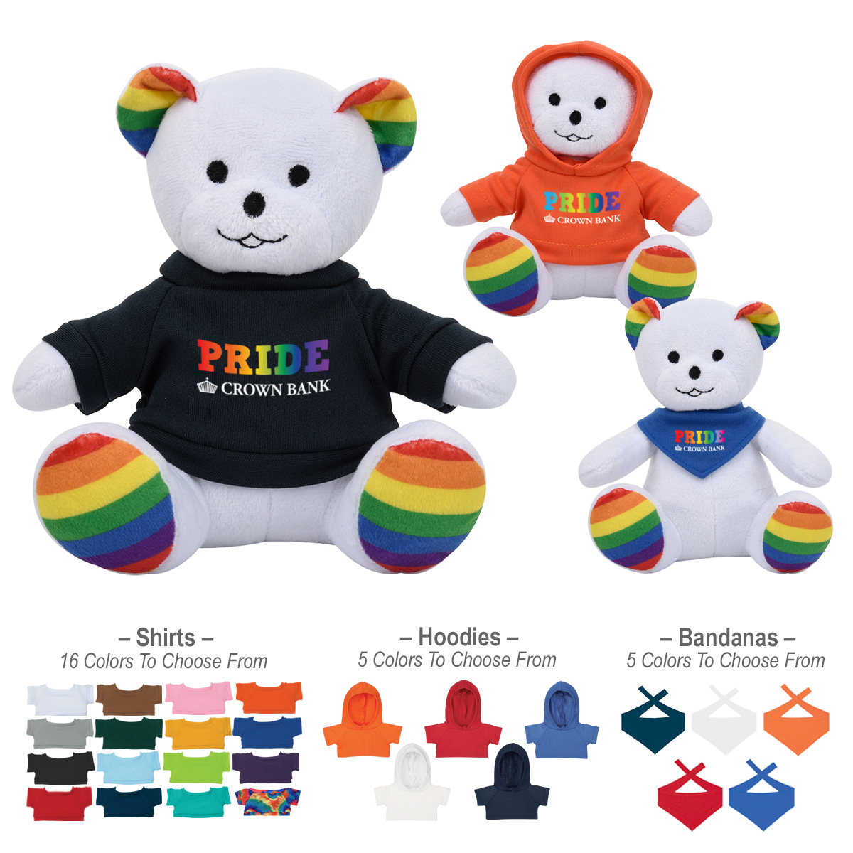 6" Rainbow Bear 10