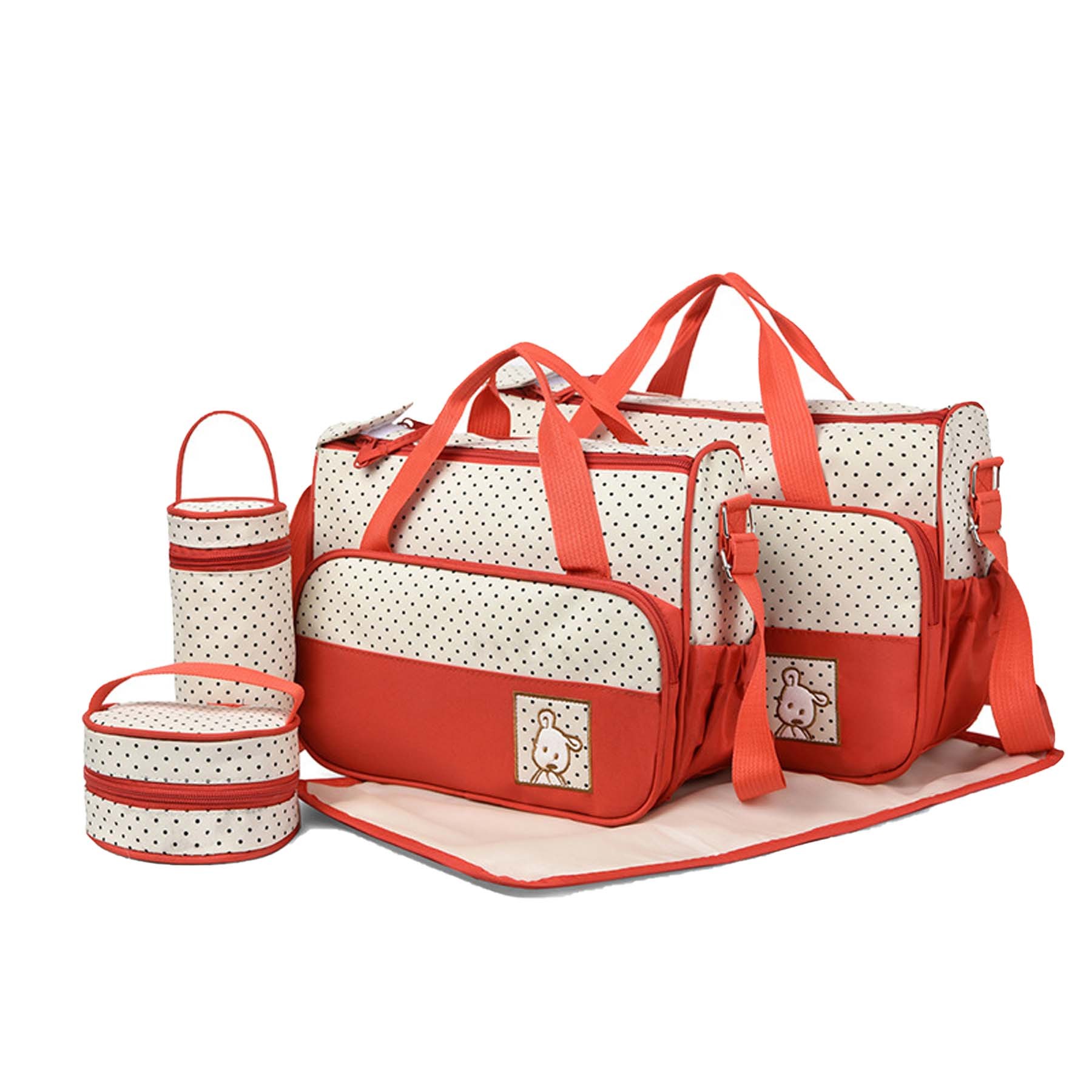 Five Piece Single Shoulder Diaper Bag Set 2