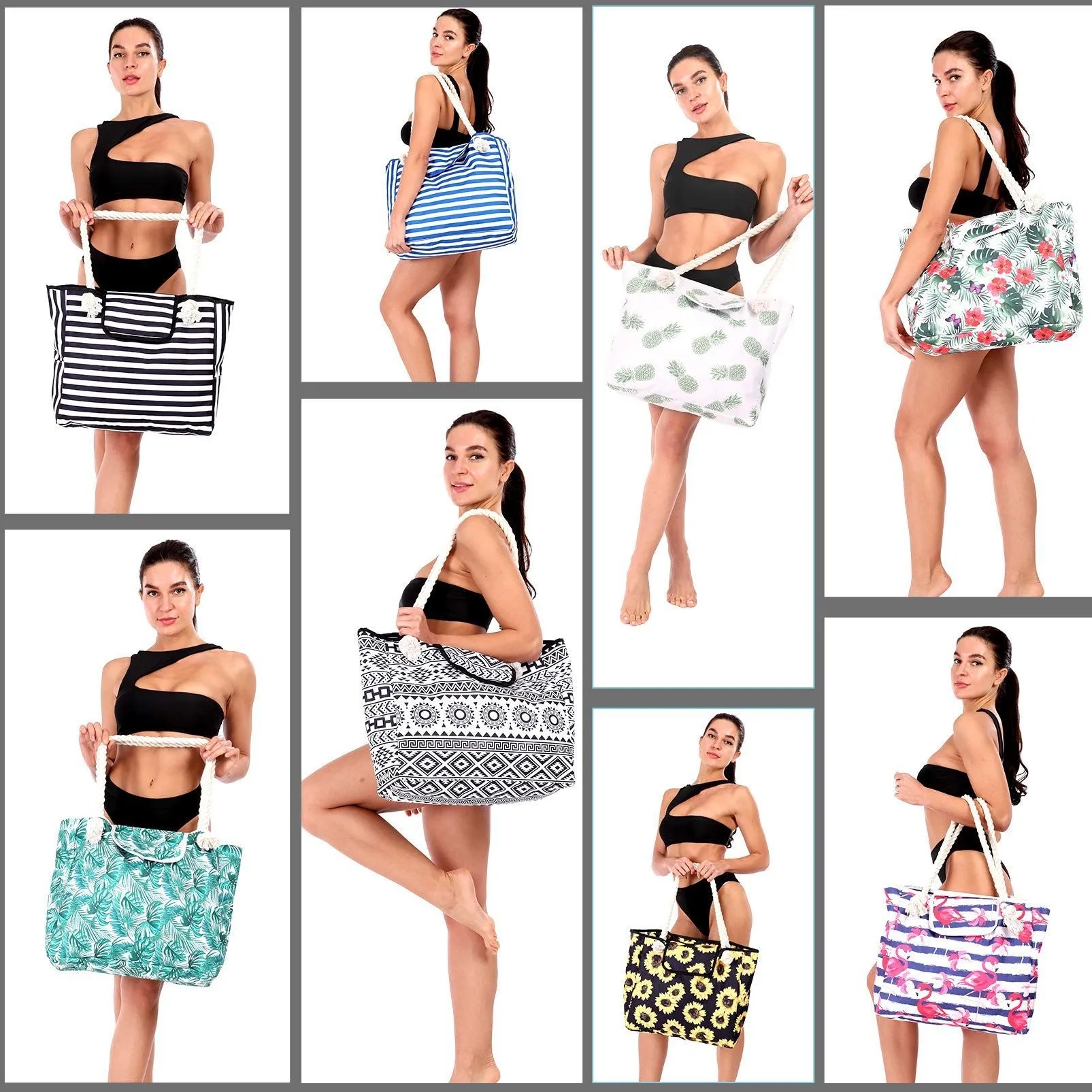 Beach Tote Bag, custom tote bag with logo imprint 1