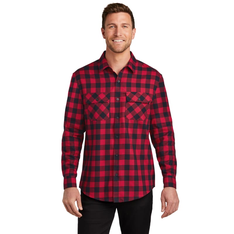 Port Authority Plaid Flannel Shirt. 37