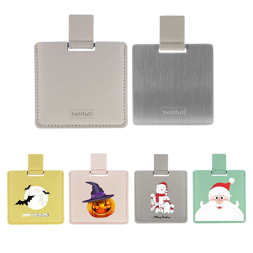 Halloween Christmas Mini Stainless Steel Pocket Mirror