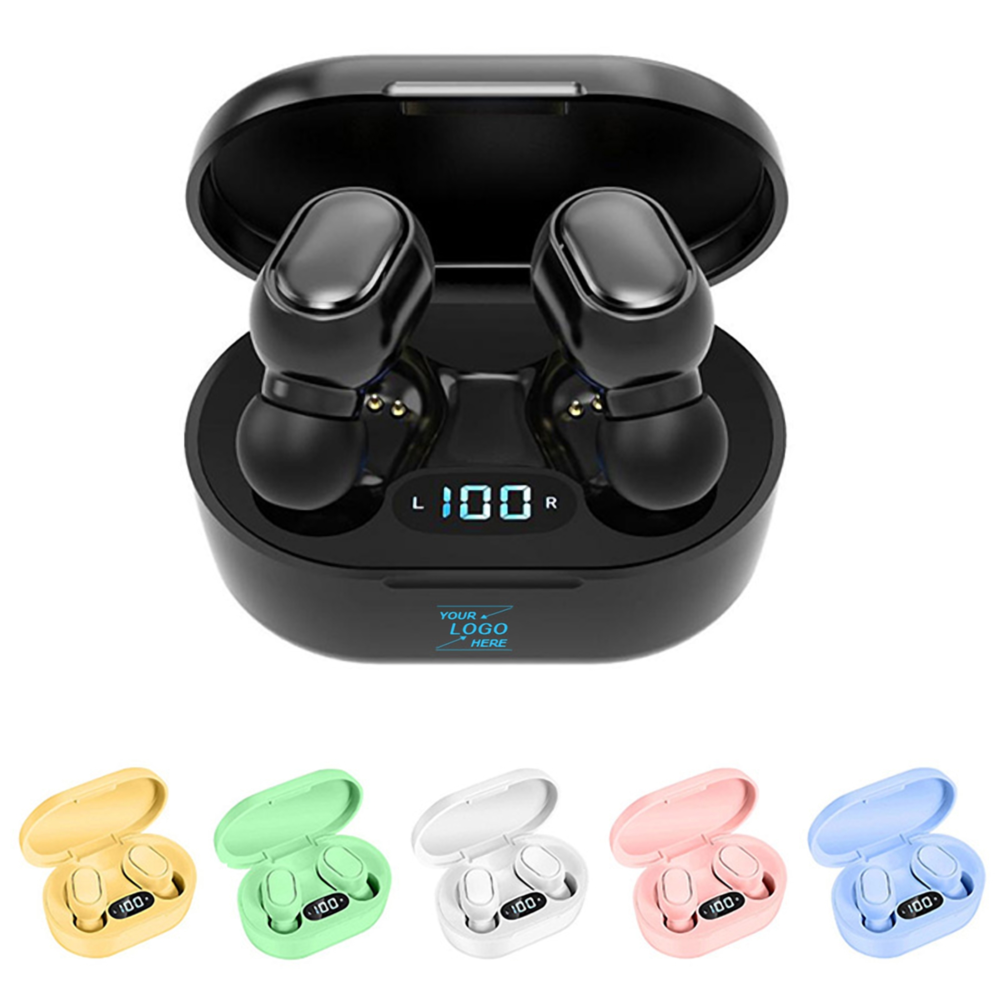 Wireless Bluetooth Earbuds w/Mic And Charging Case