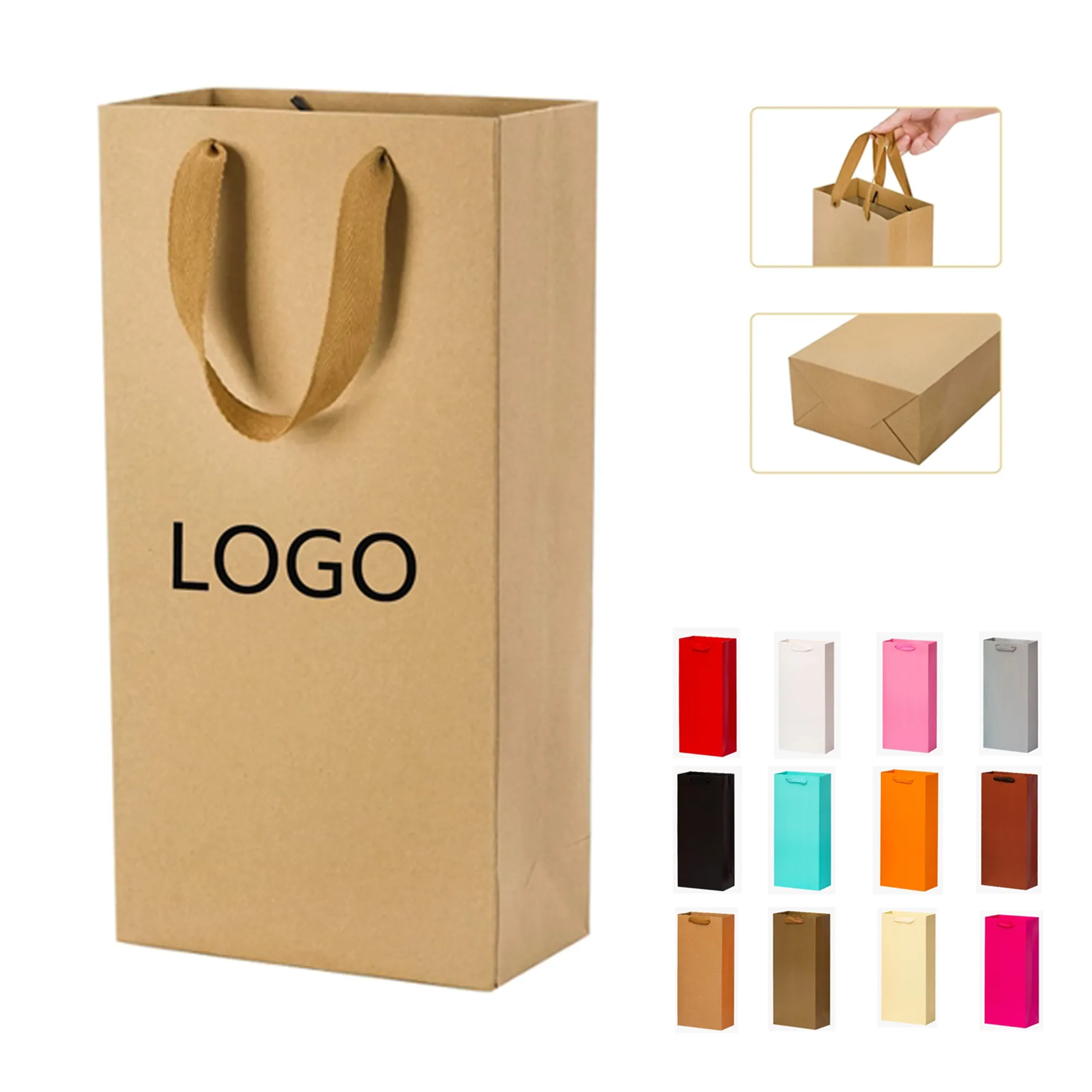 Wine Bottle Tote Bag
