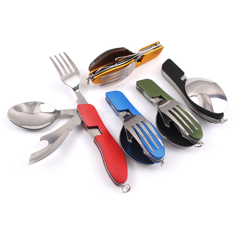 3 in 1 Multi-Function Folding Cutlery Sets 4