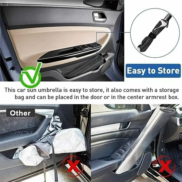 Car Windshield Sun Shade Umbrella/Full Color Imprint 3