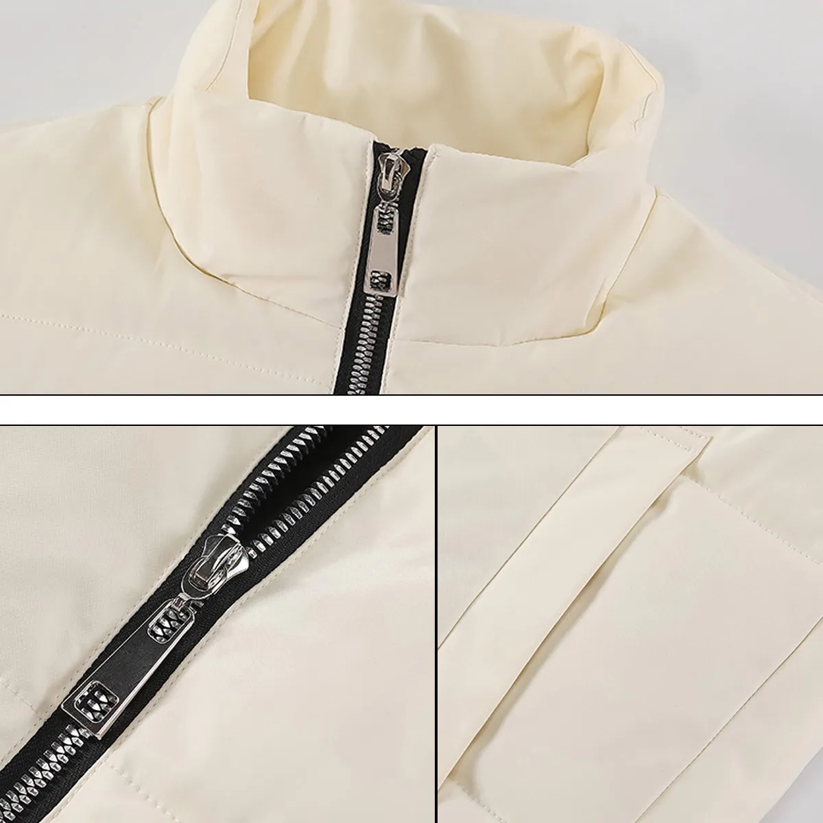 Unisex Insulated Puffer Vest Zip Front 3