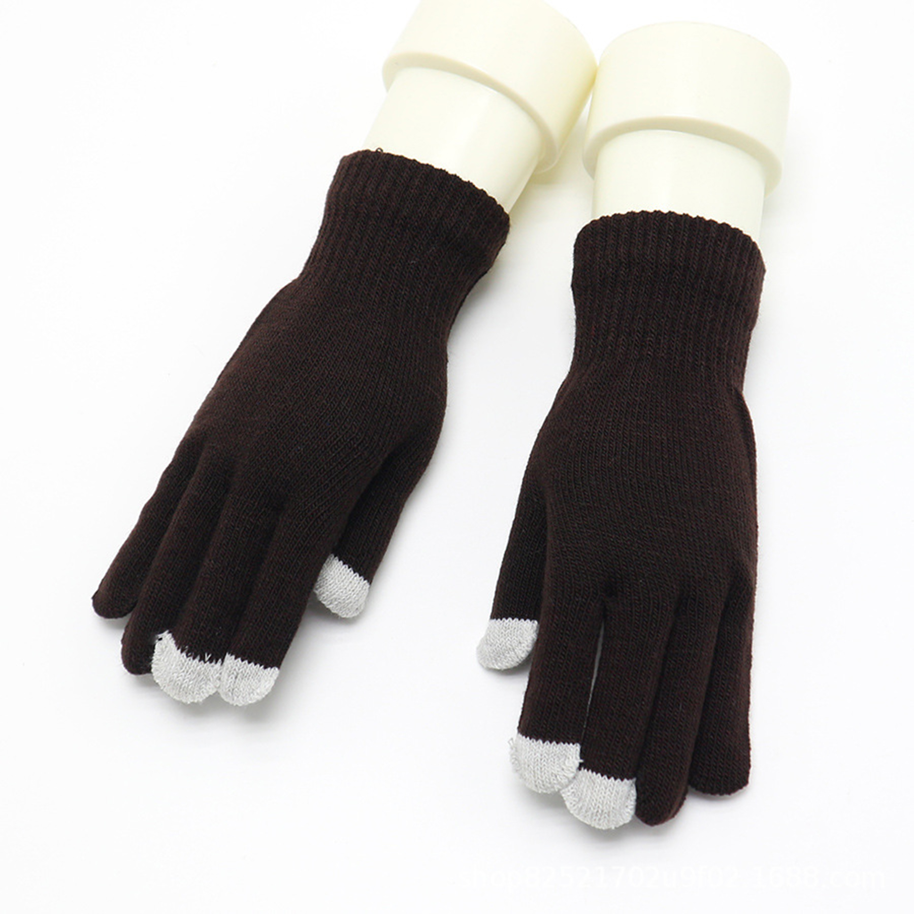 3 Finger Knit Touch Screen Gloves 2