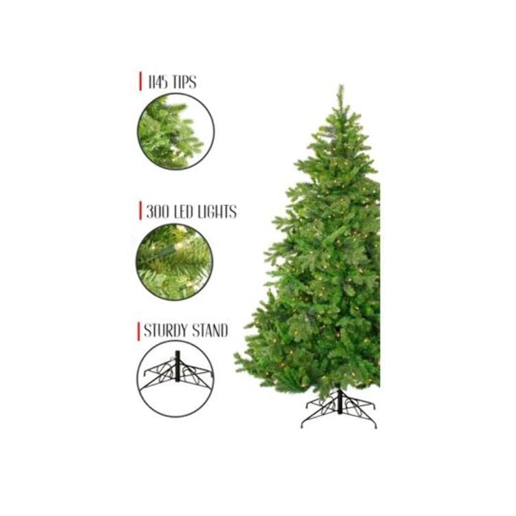 Artificial Christmas Trees - Pre-Lit Salem Pine 6' 1