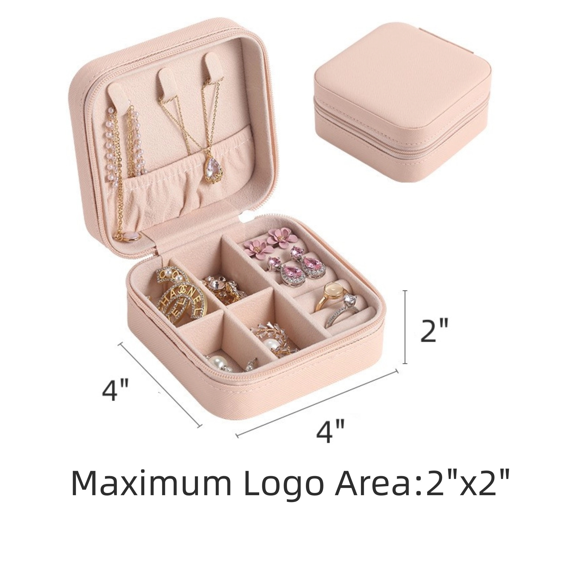PU Leather Travel Jewelry Box 3
