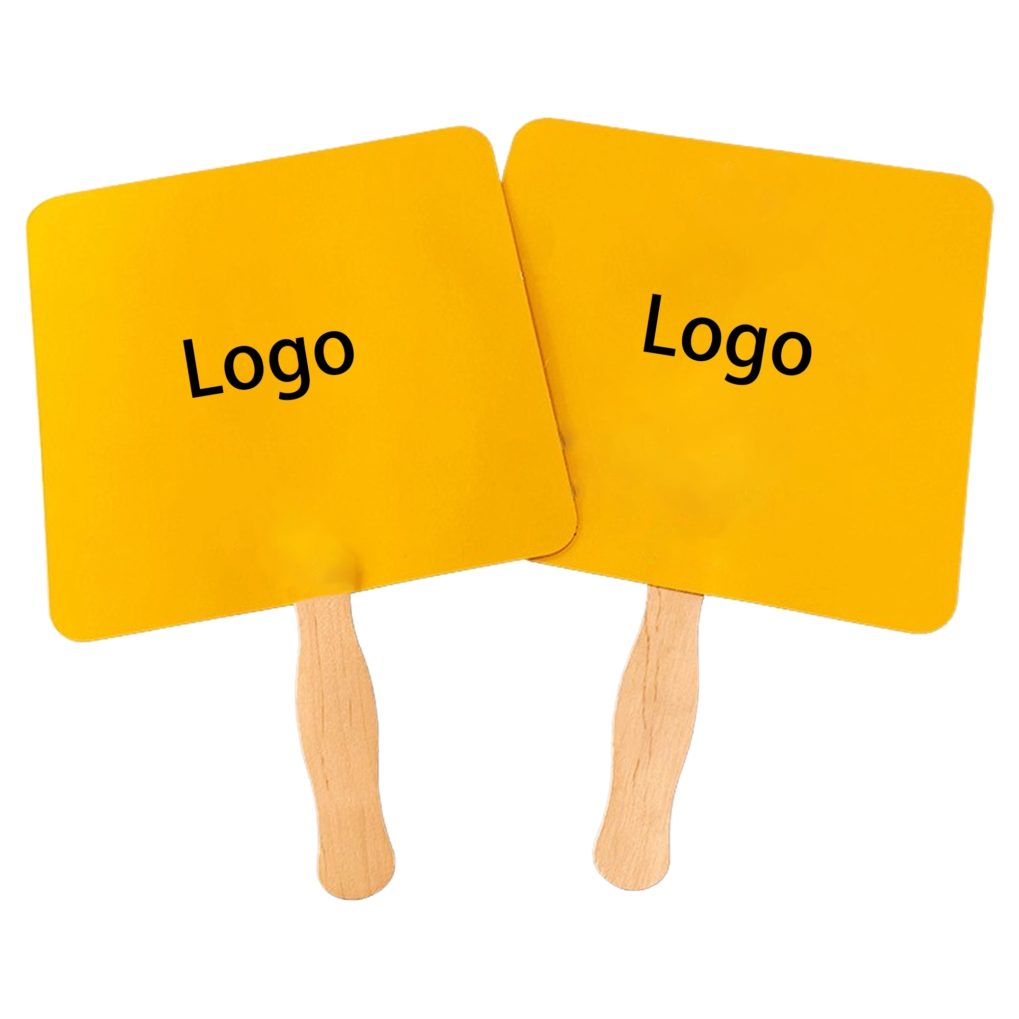 2 Sides Square Shape Single Hand Fan 2
