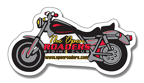 Magnet - Motorcycle Shape (4.25x2.25) - 25 Mil. 3