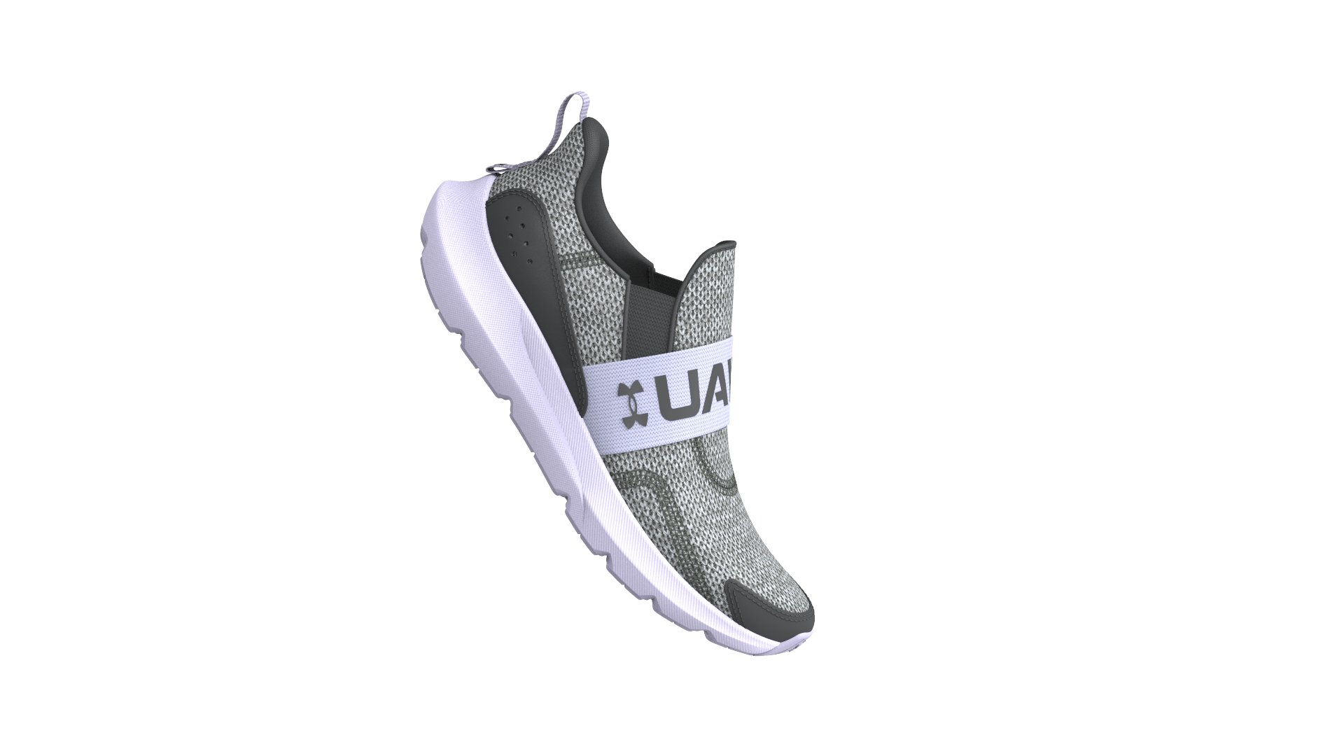 UA Surge 3 Slip Girls' Pre-School Running Shoes 1