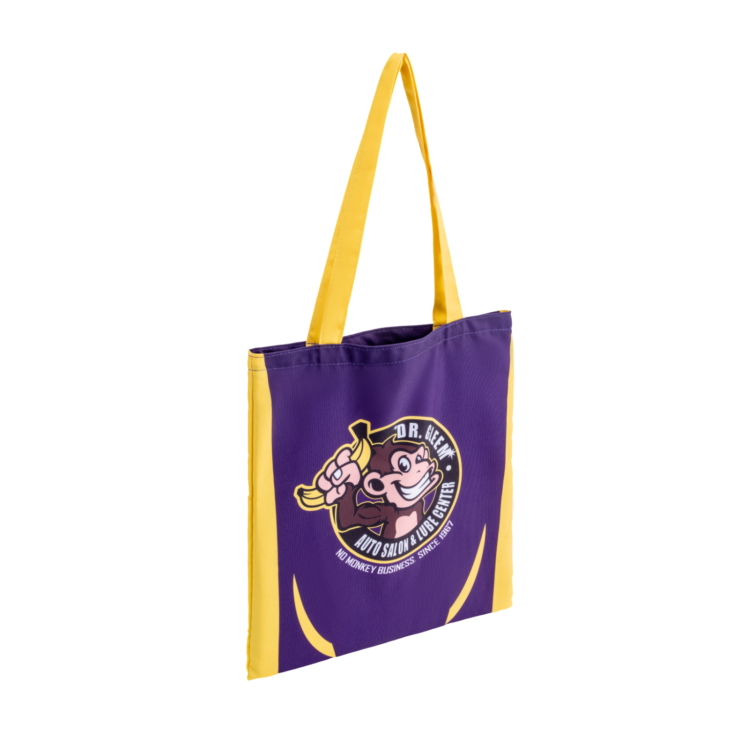 12 Oz Sublimated Sturdy Poly Canvas Tote Bag (14" x 16") 2