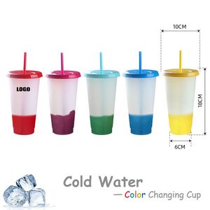 Handy 710ml Clear Plastic Color Changing Cup 3