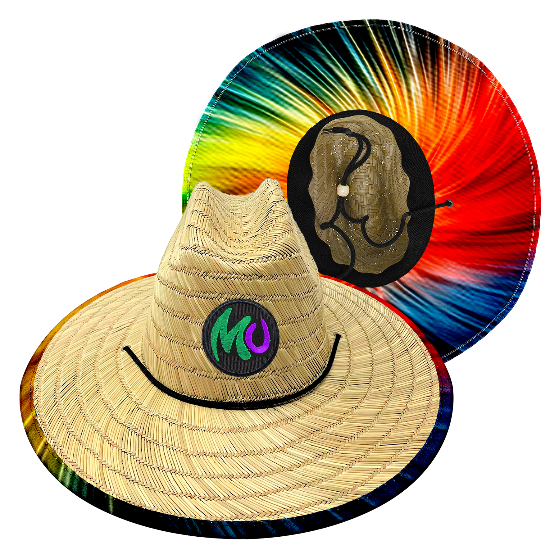 Custom Patch Straw Hat with Digital Underbrim 2
