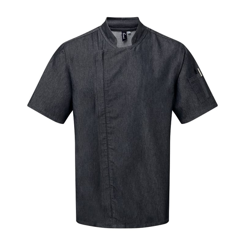 Artisan Collection By Reprime Unisex Zip-Close Short Sleeve Chef's Coat 6