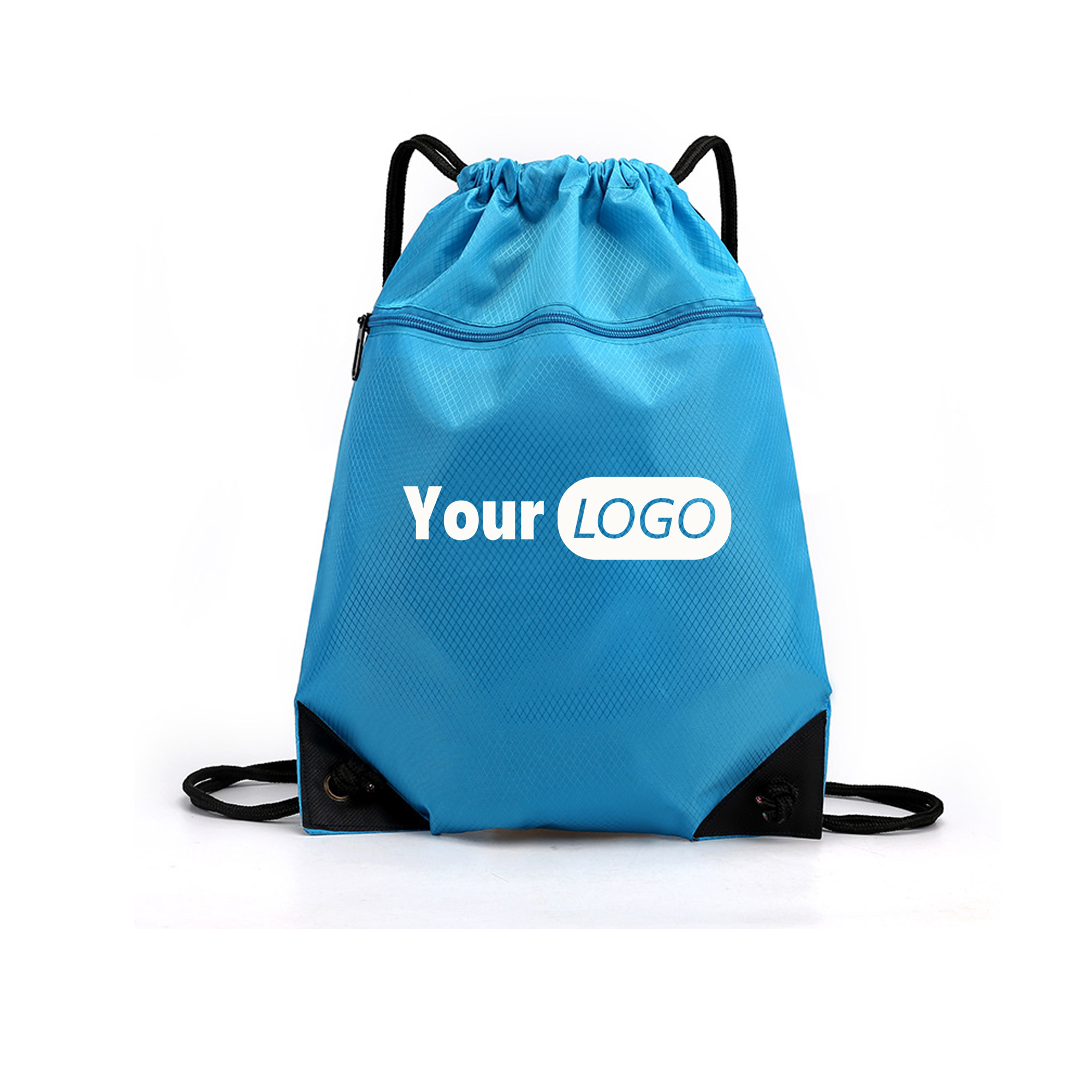 Large Zippered Cinch Pack 6