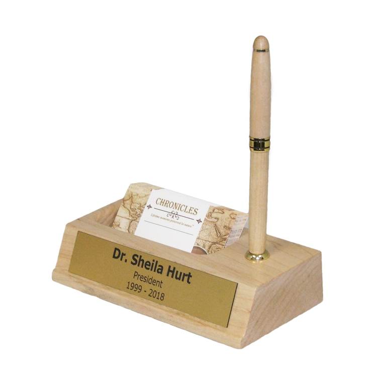 Name Bar Business Card Holder 6 x 2.85 x 1.25" 5