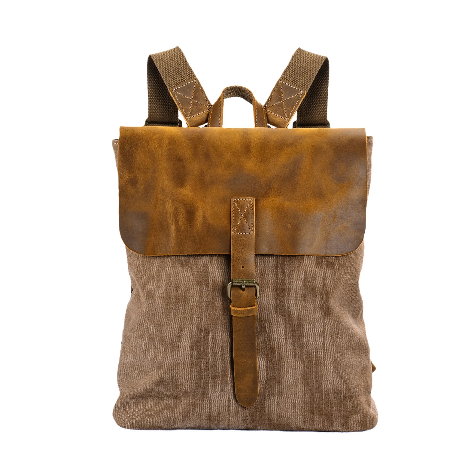 Canvas Patchwork Cowhide Simple Women's Bag 6
