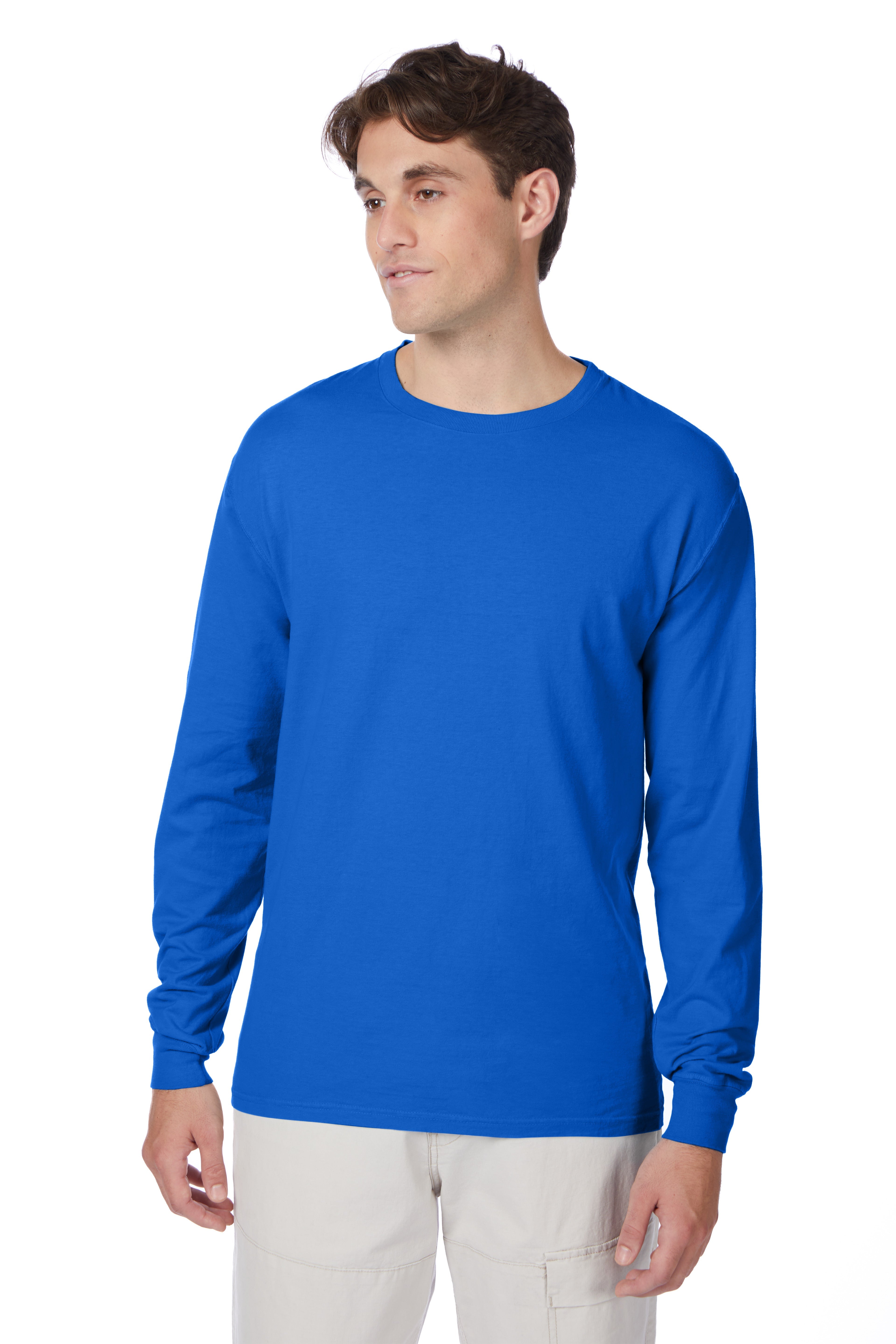 Hanes Beefy-T Long-Sleeve T-Shirt 1
