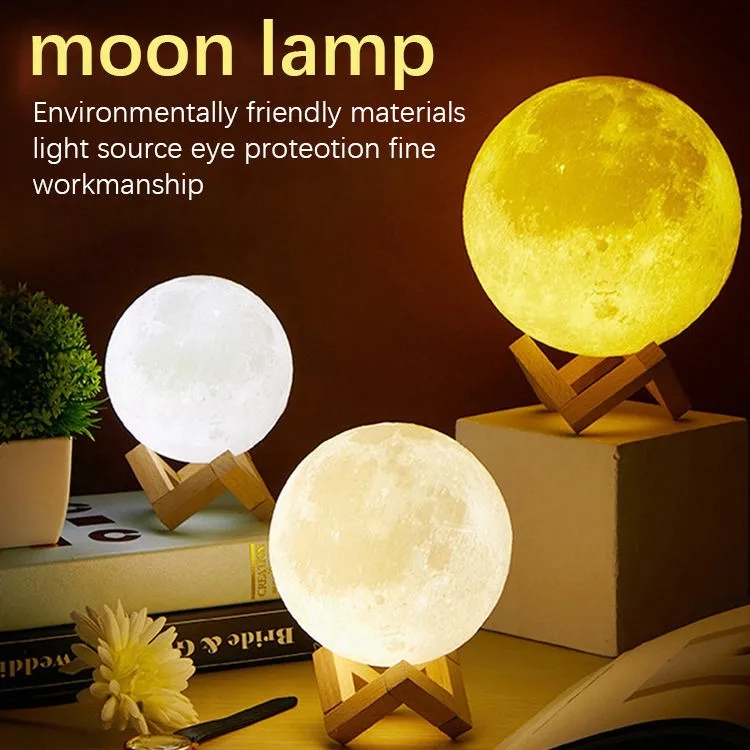 3D Color Changing Touch Control Night Moon Light Lamp 5